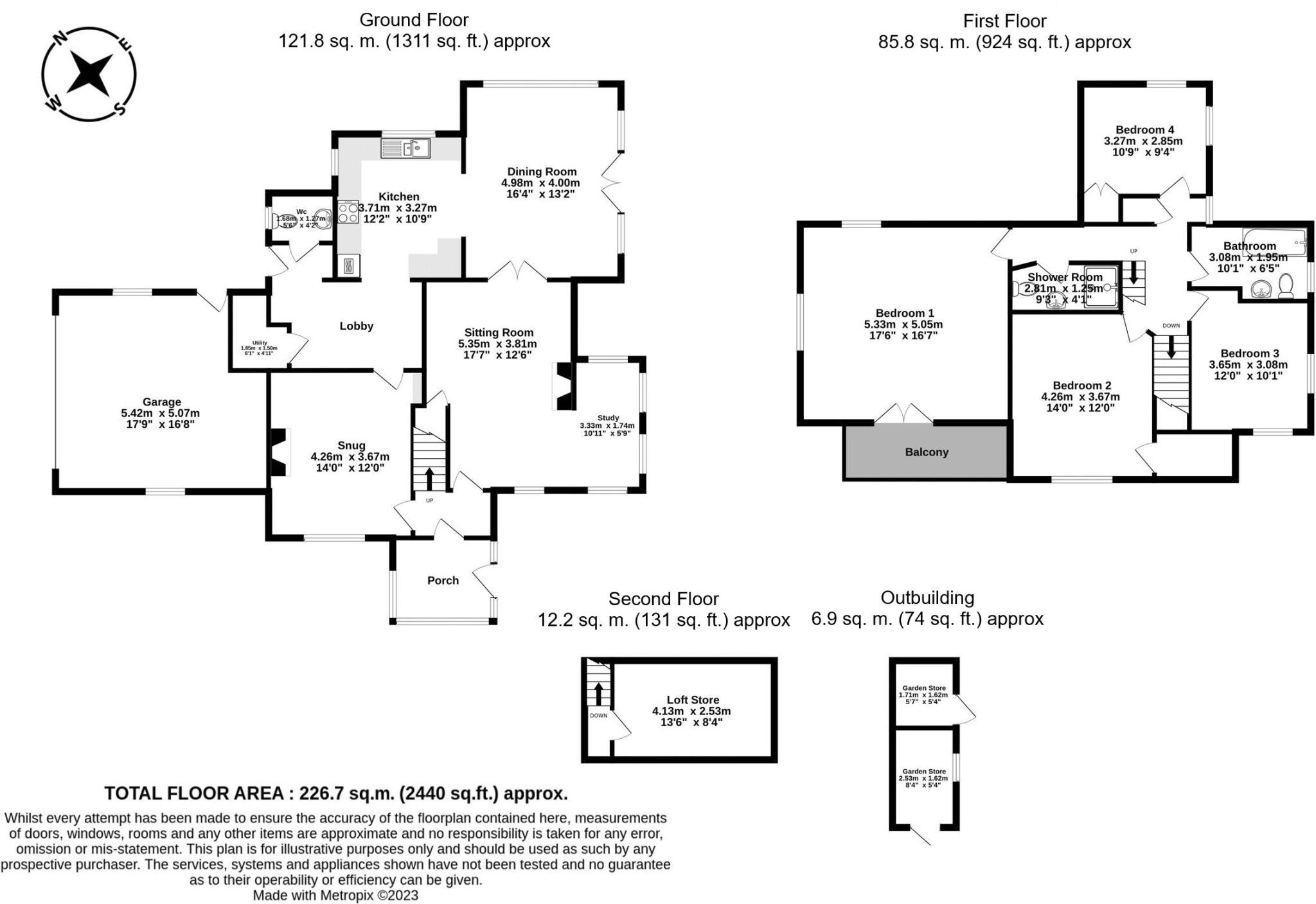 Nynehead, Wellington floorplan