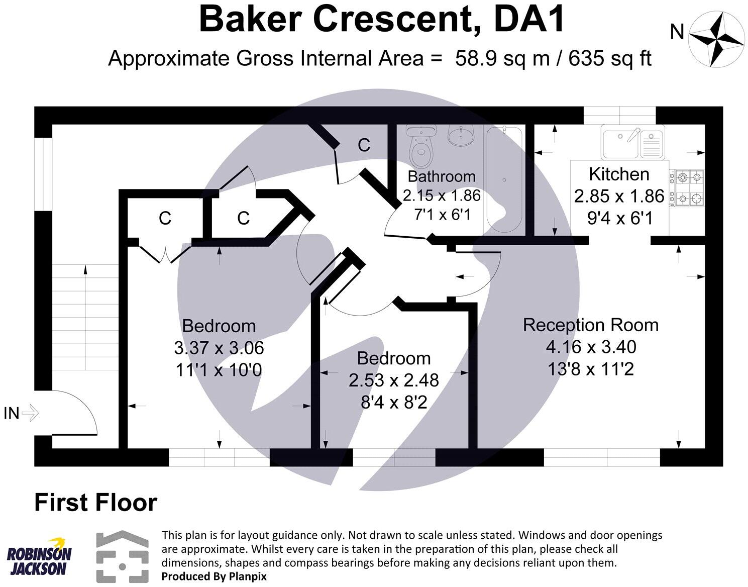 Baker Crescent, West Dartford, Kent, DA1 floorplan