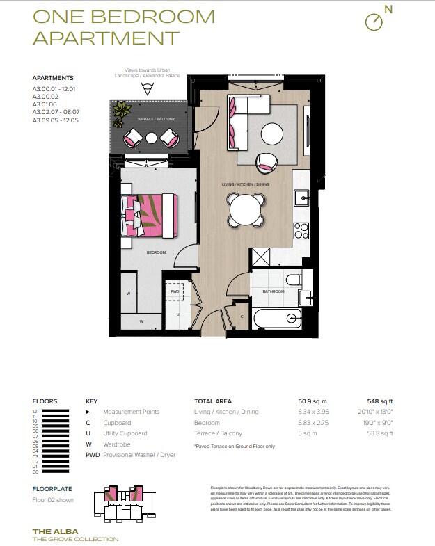 The Alba London N4 floorplan
