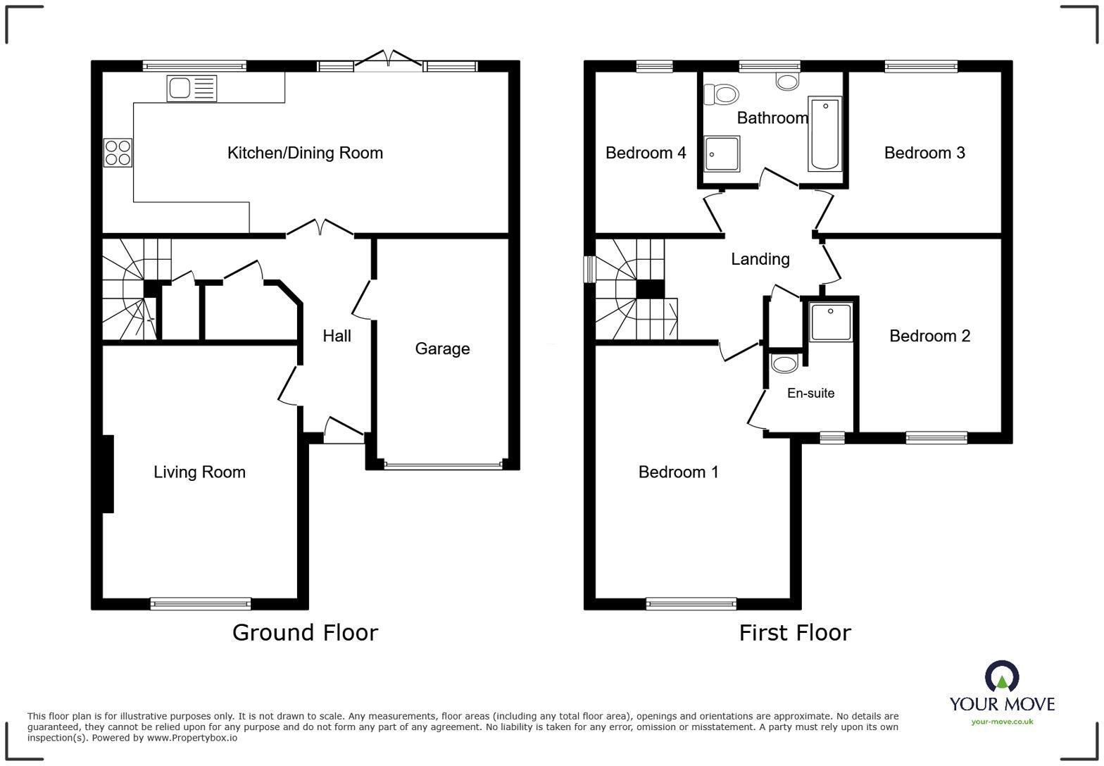 Mabel Wood Close, Great Clifton, Workington, Cumbria, CA14 floorplan