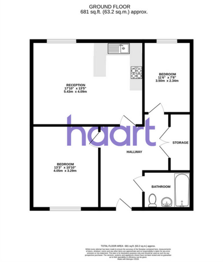 Heath Way Shenley, Hertfordshire floorplan