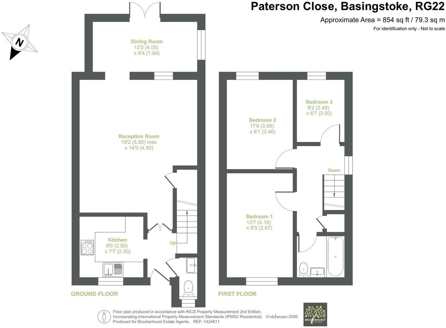 Paterson Close, Basingstoke RG22 4NX floorplan