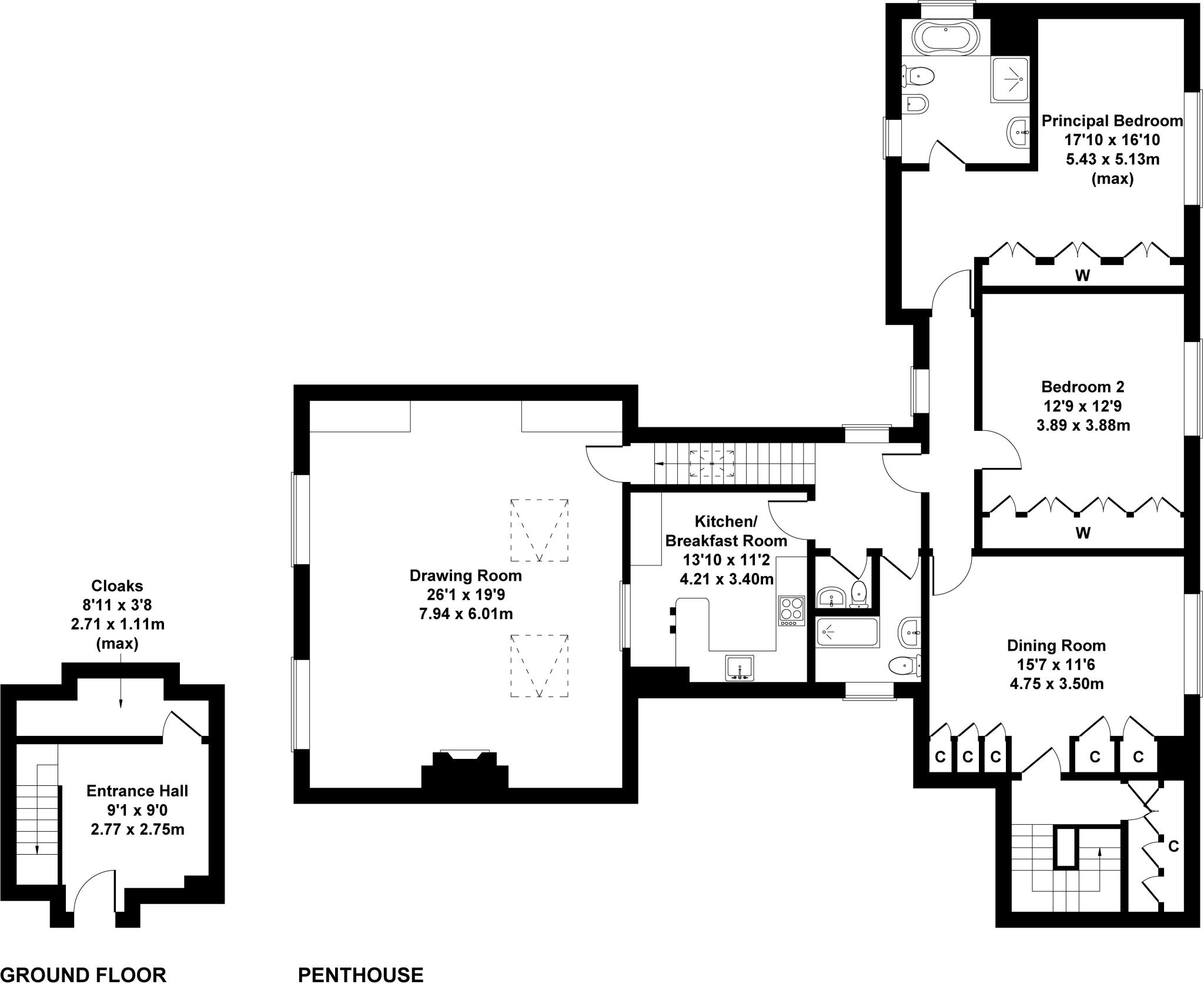Swythamley Hall, Rushton Spencer, Staffordshire, SK11 floorplan