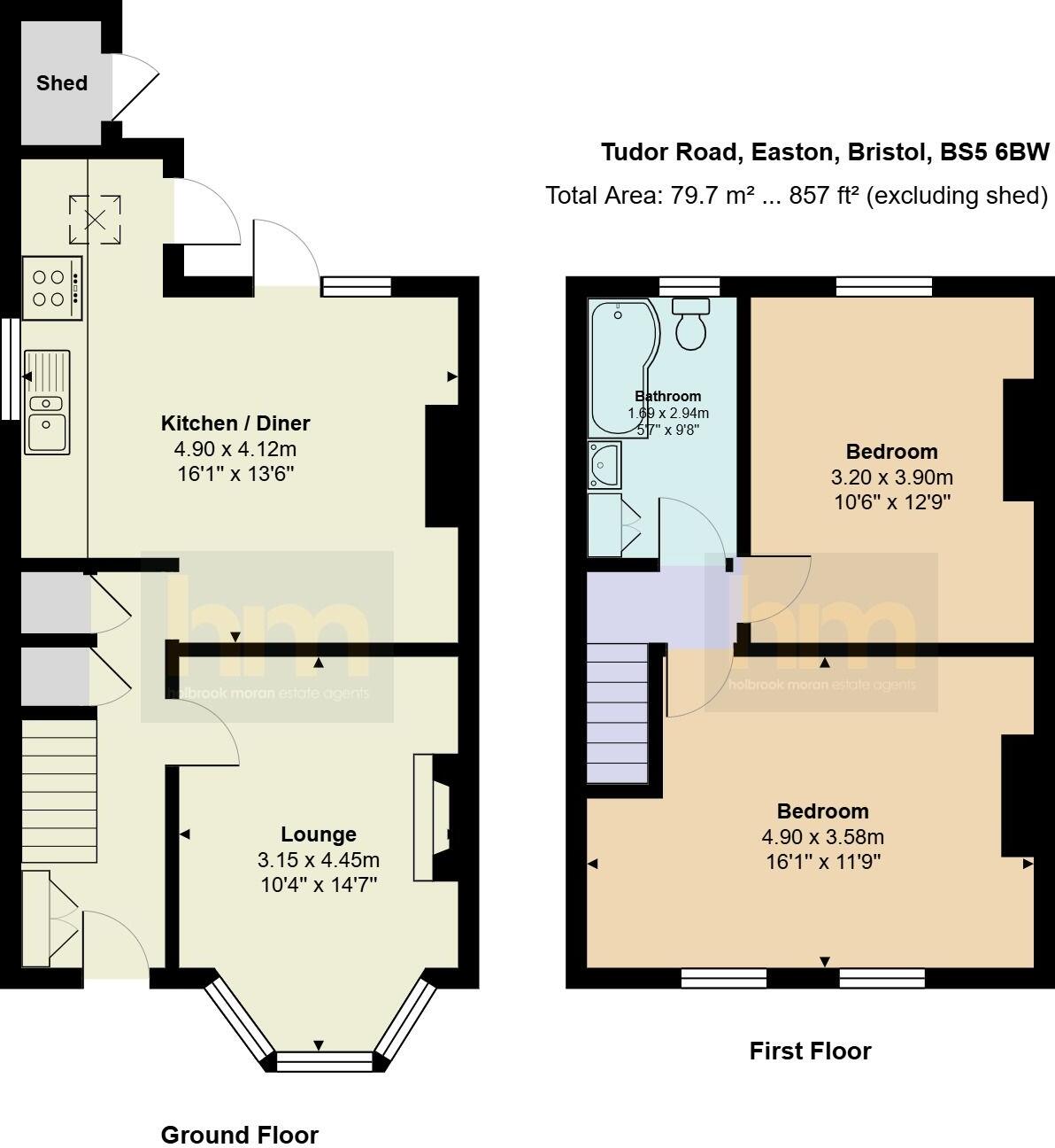 Tudor Road, Easton floorplan