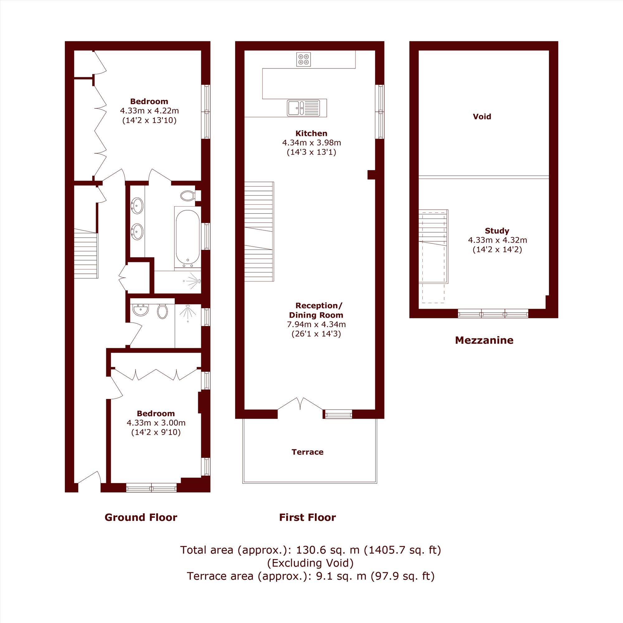 Elm Grove, Wimbledon, SW19 floorplan