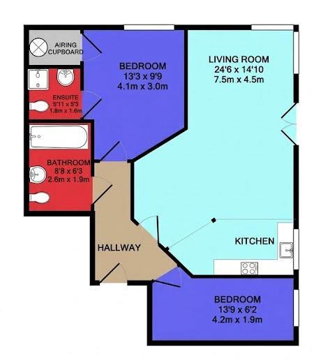 Quinney Crescent, Manchester floorplan