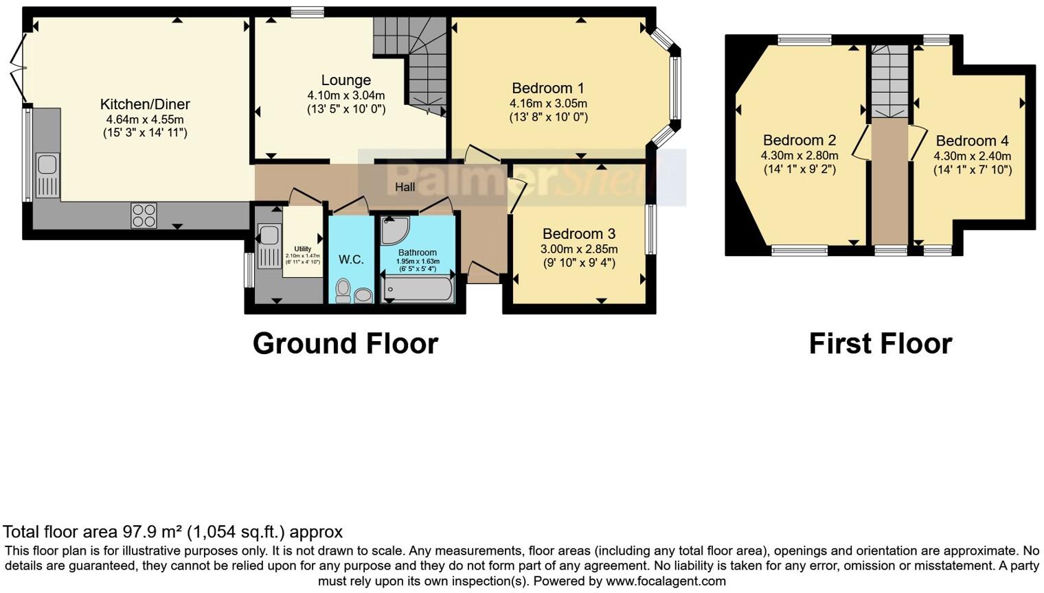 Bascott Road, Bournemouth, Dorset, BH11 floorplan