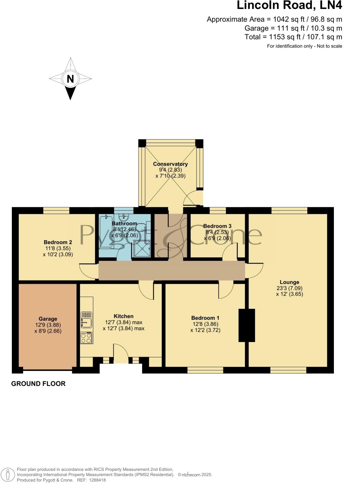 Lincoln Road, Washingborough, Lincoln, Lincolnshire, LN4 floorplan