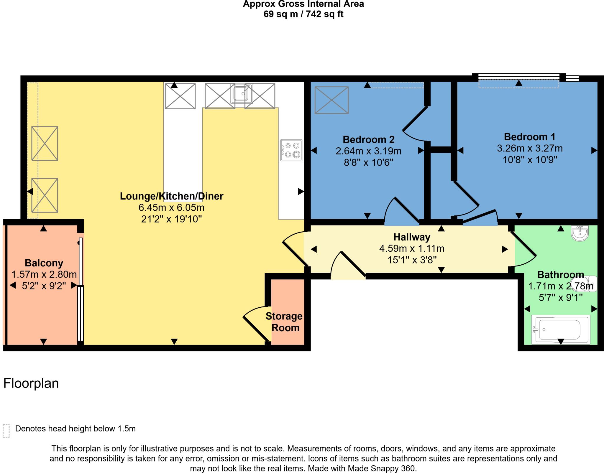 Killerton Road, Bude, Cornwall, EX23 floorplan