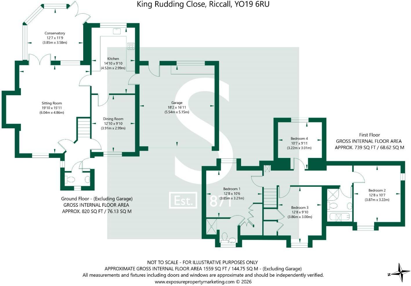 King Rudding Close, Riccall, York floorplan
