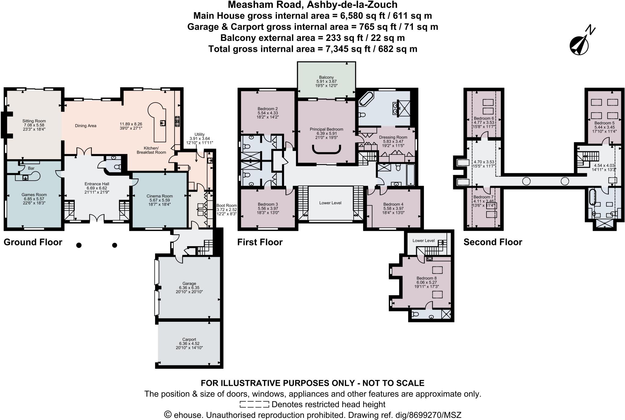 Measham Road, Ashby-de-la-Zouch, Leicestershire, LE65 floorplan