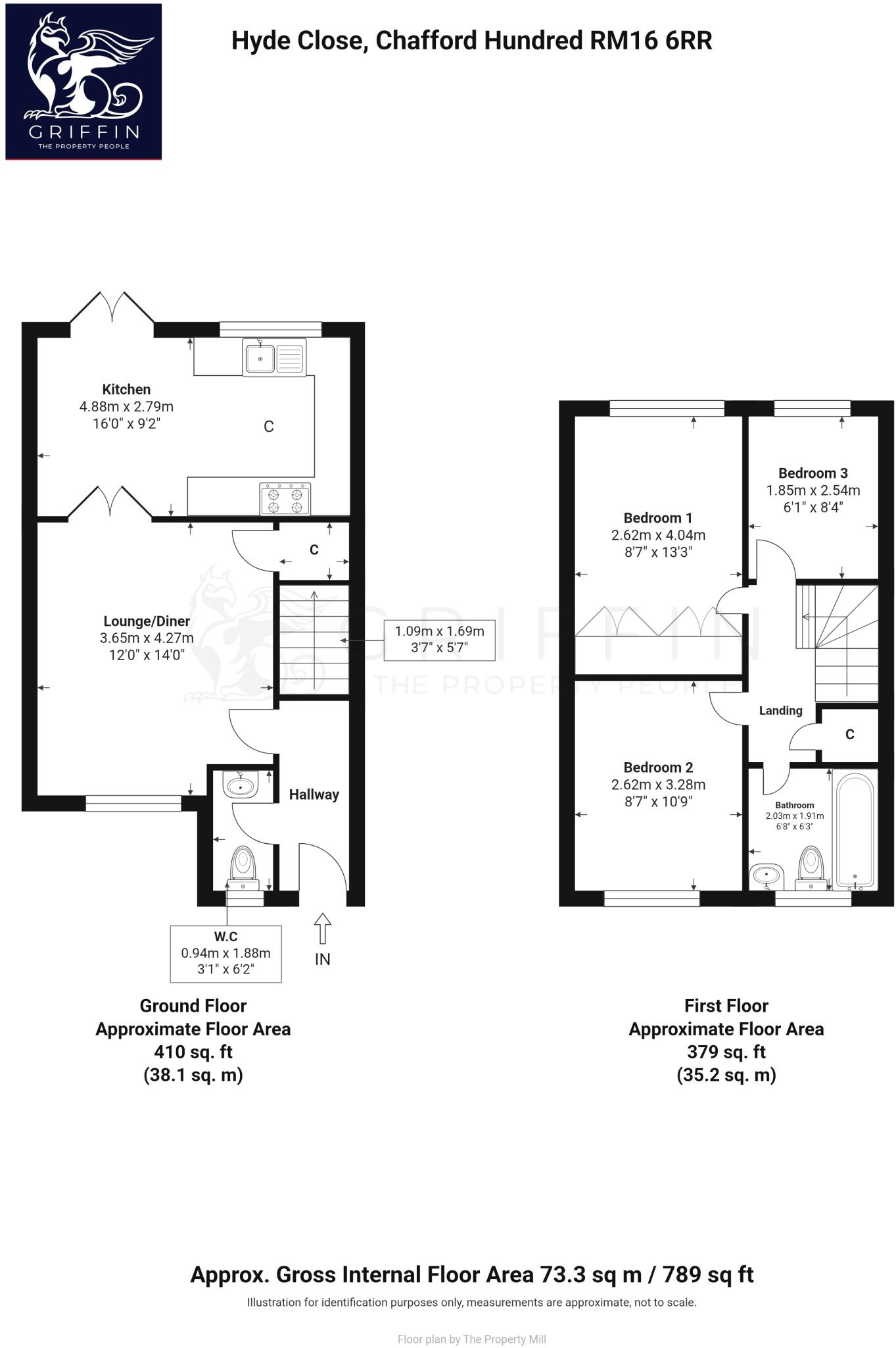 Hyde Close, Chafford Hundred, Grays, RM16 floorplan