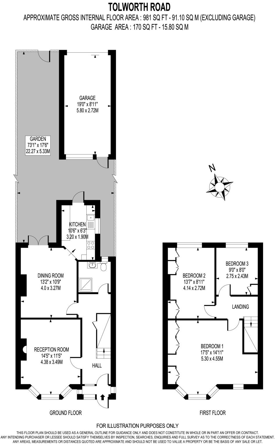 Tolworth Road, Surbiton, KT6 floorplan