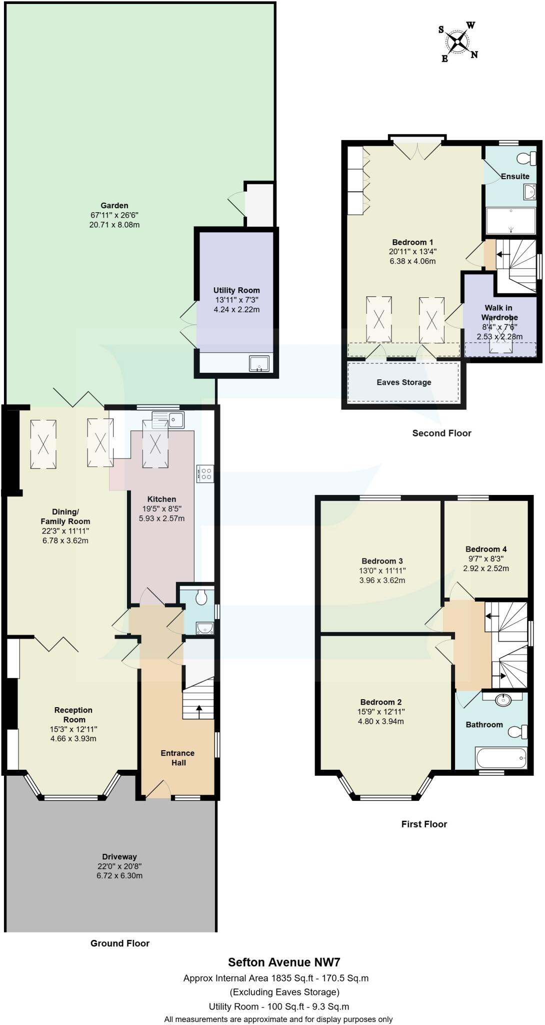 Sefton Avenue, Mill Hill, London, NW7 floorplan