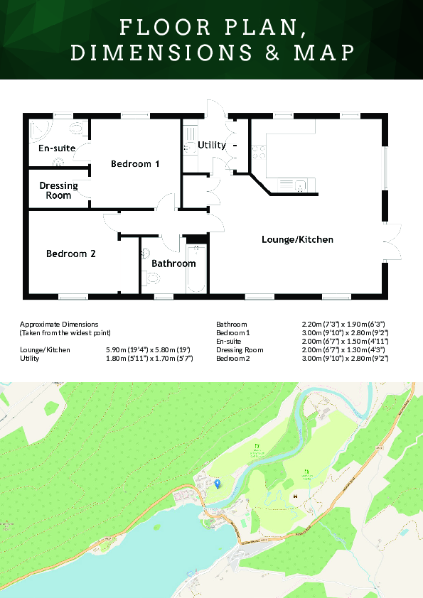 Kenmore Mains of Taymouth estate Pitch : TMTM01004, Aberfeldy, PH15 2HN floorplan