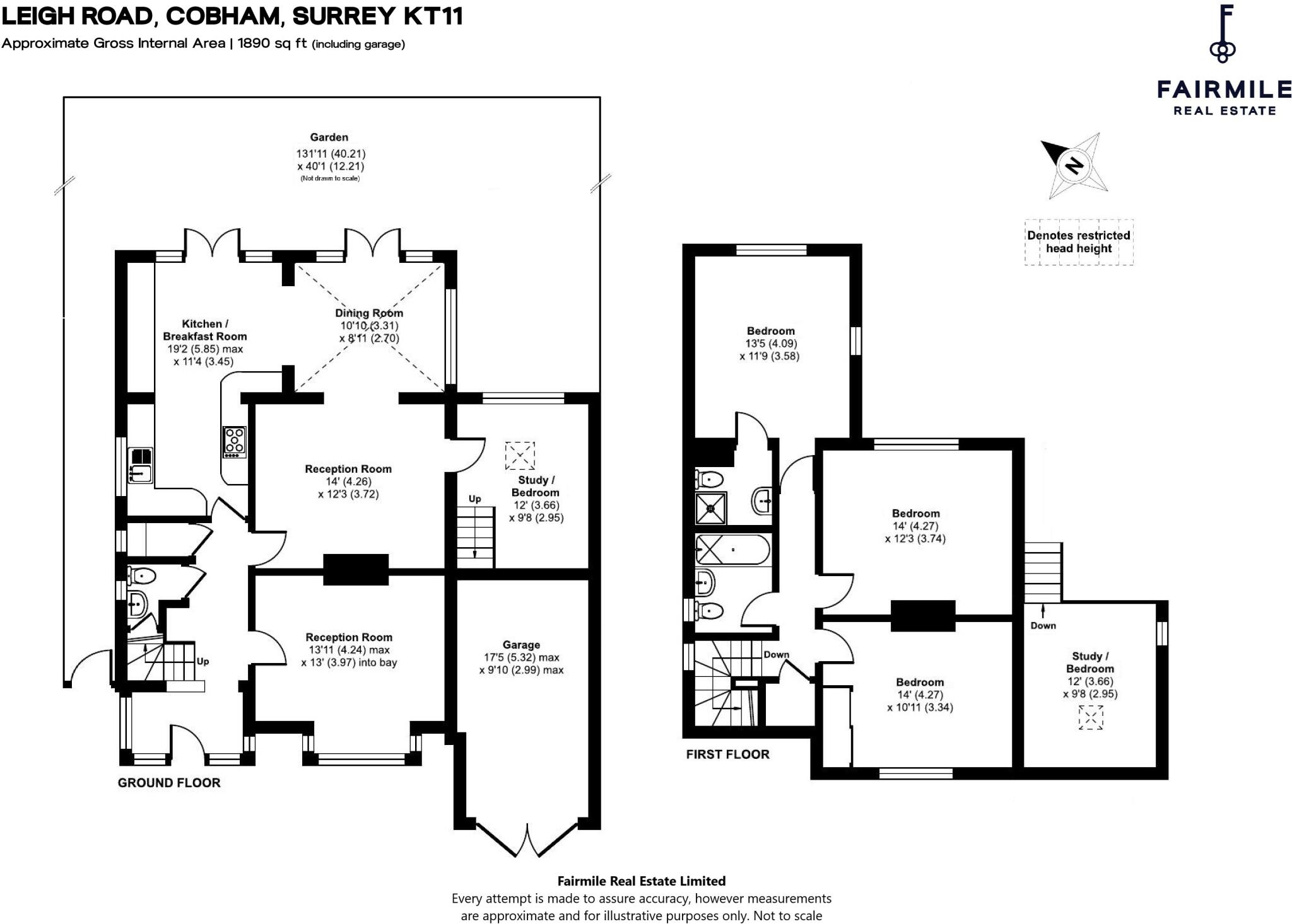Leigh Road, Cobham, Surrey, KT11 floorplan