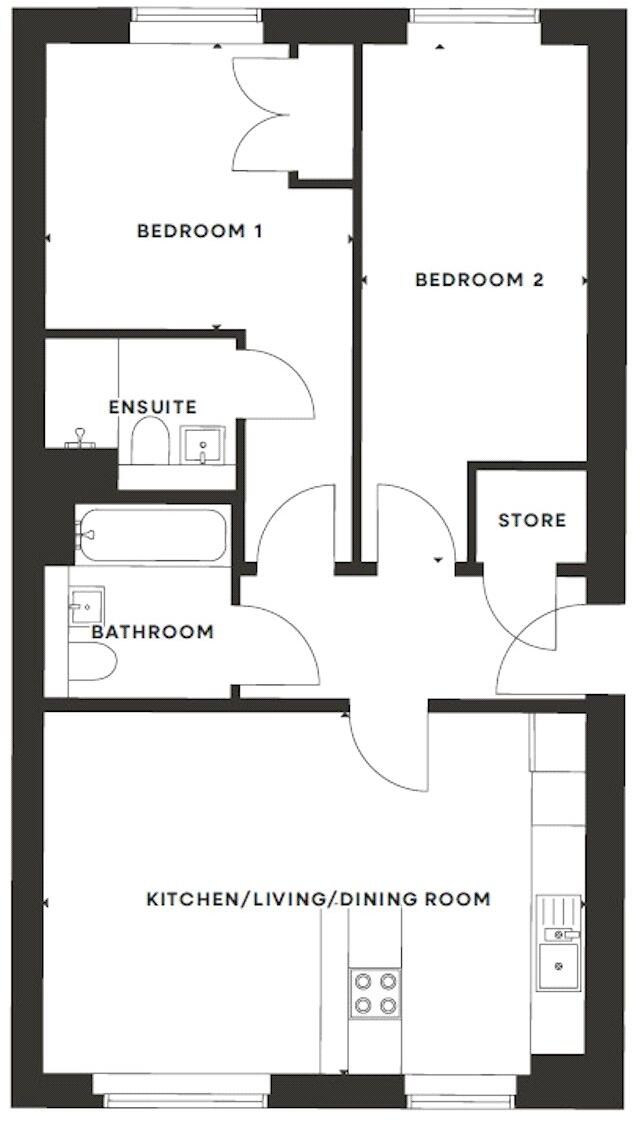 Longthorn Gardens, Midlothian, EH22 floorplan