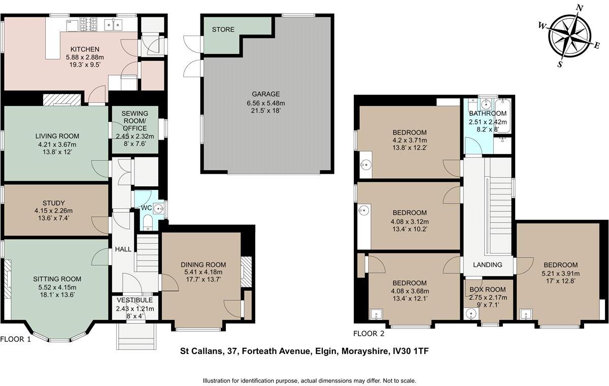 St Callans, 37 Forteath Avenue, Elgin, Moray, IV30 floorplan