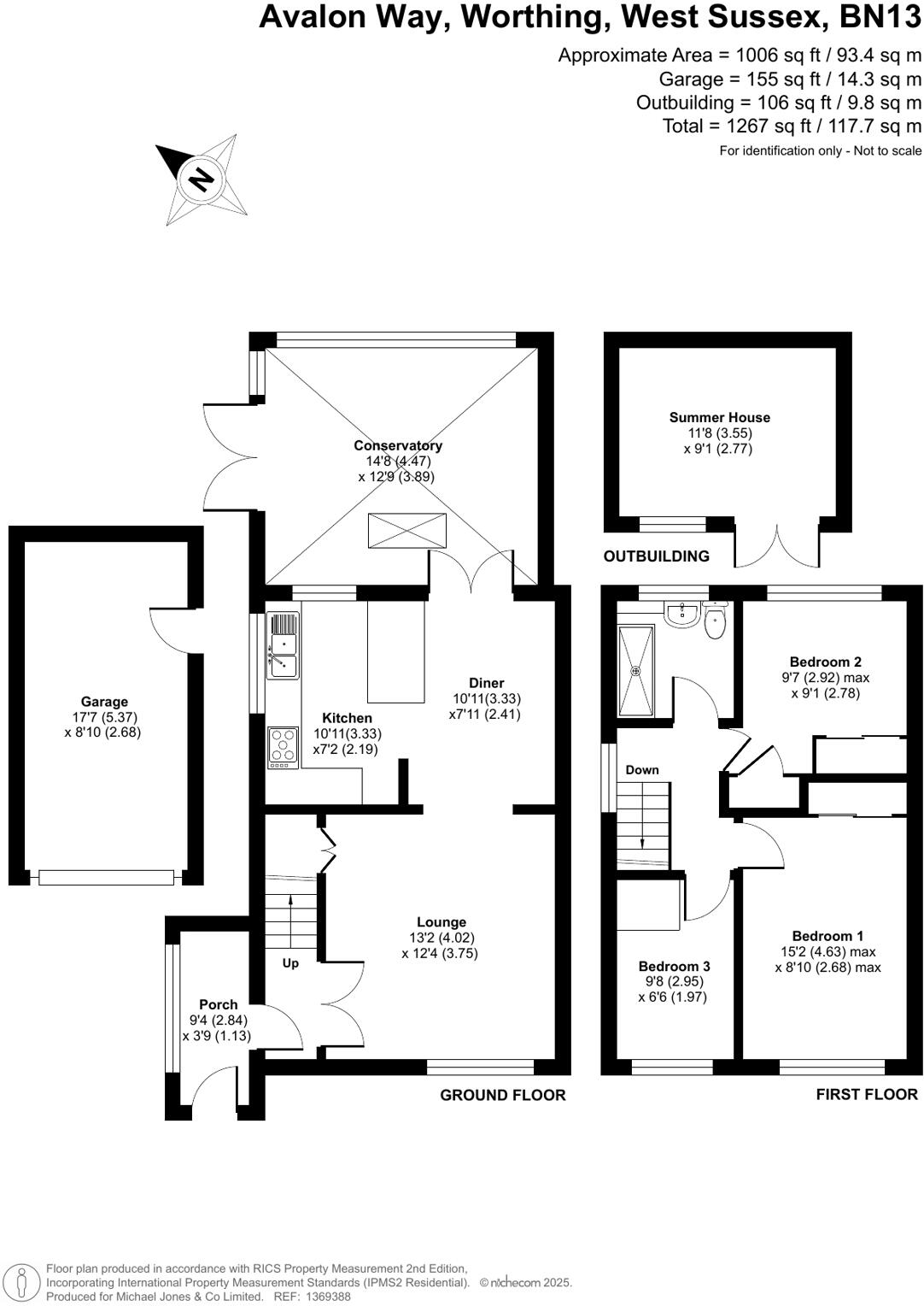 Avalon Way, Worthing, West Sussex, BN13 floorplan