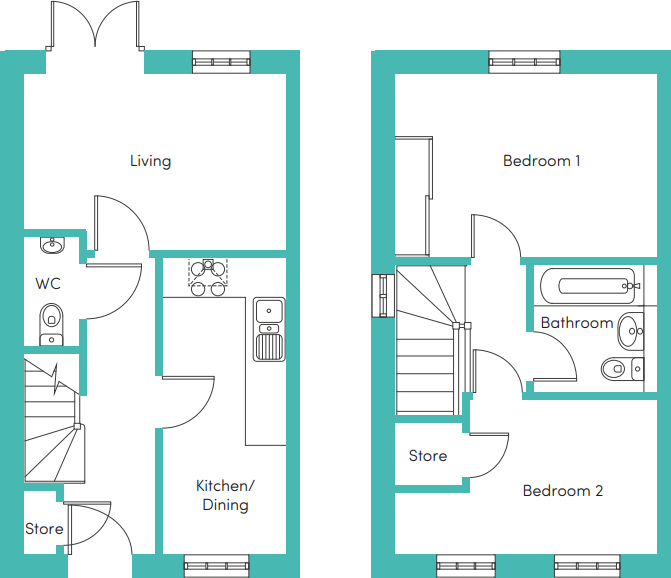 Cornflower Avenue, Shirebrook, NG20 floorplan