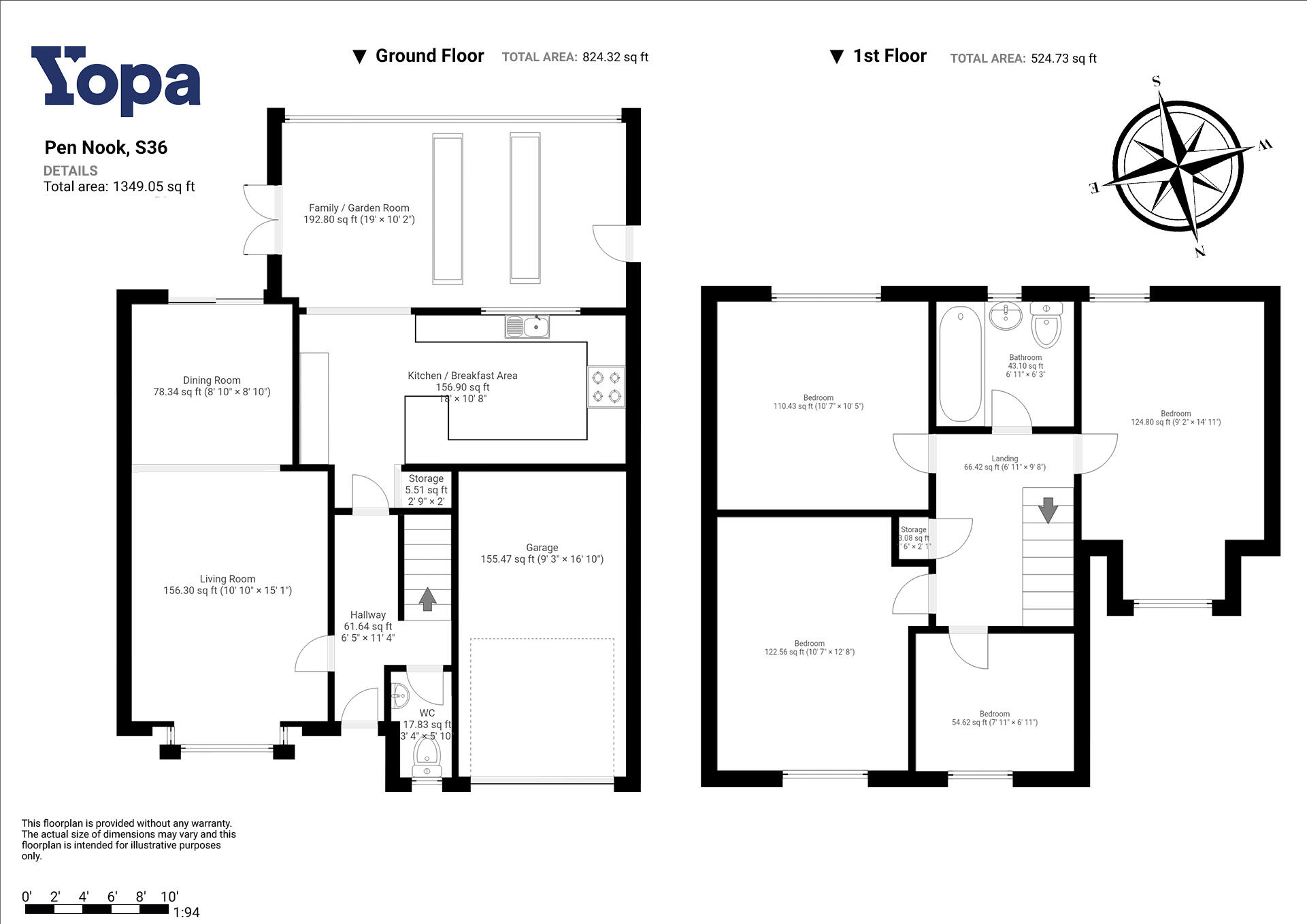 Pen Nook Glade, Deepcar, Sheffield, S36 floorplan