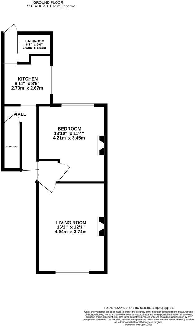 Magdalen Road, St Leonards floorplan
