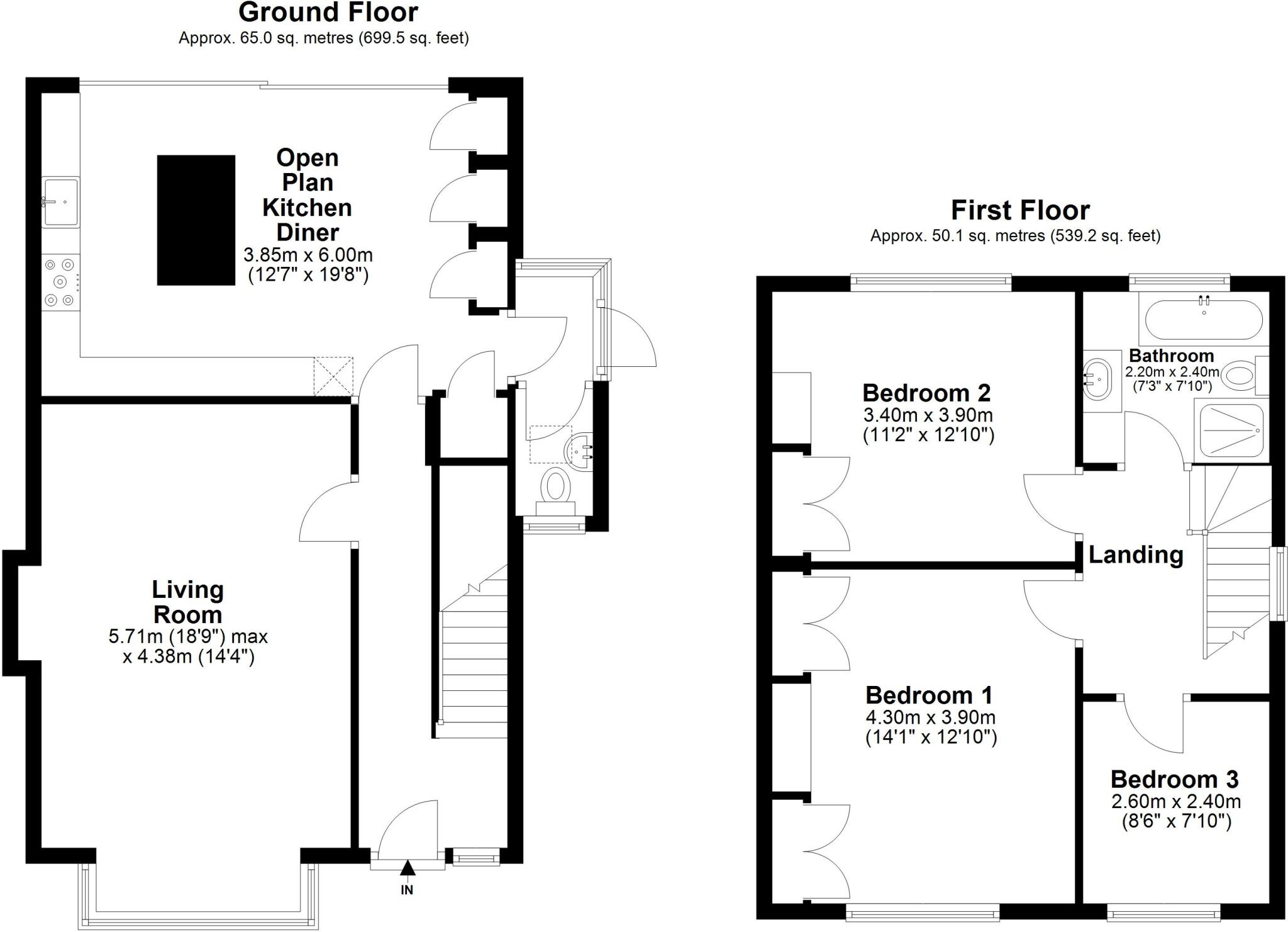 Graham Road, Purley CR8 floorplan
