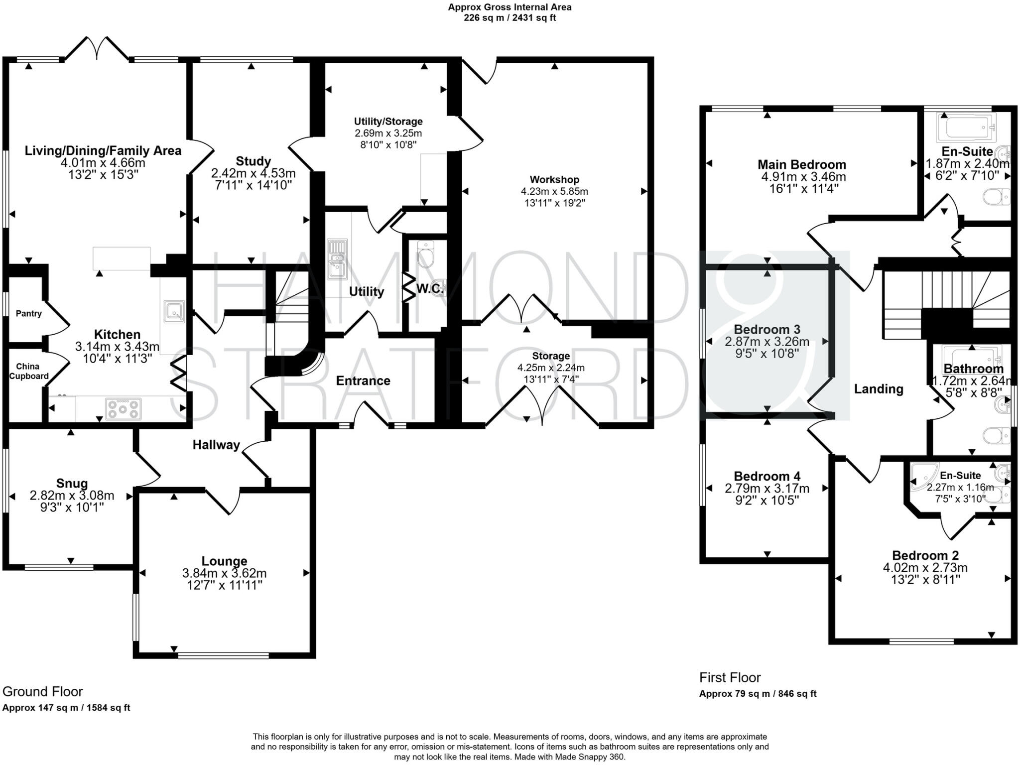 Broadhurst Road, Eaton Rise floorplan
