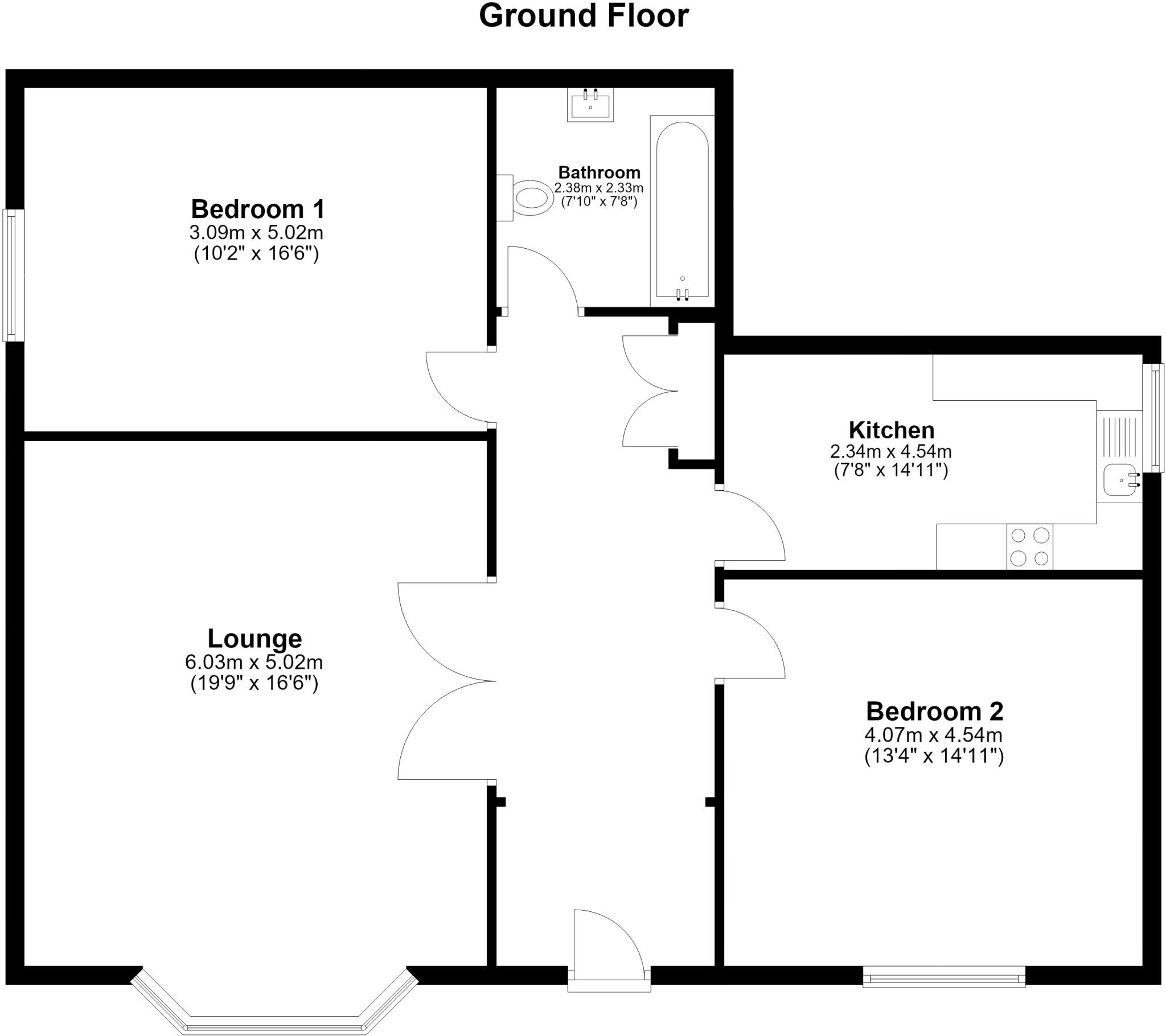 Upper Grosvenor Road Tunbridge Wells TN1 floorplan
