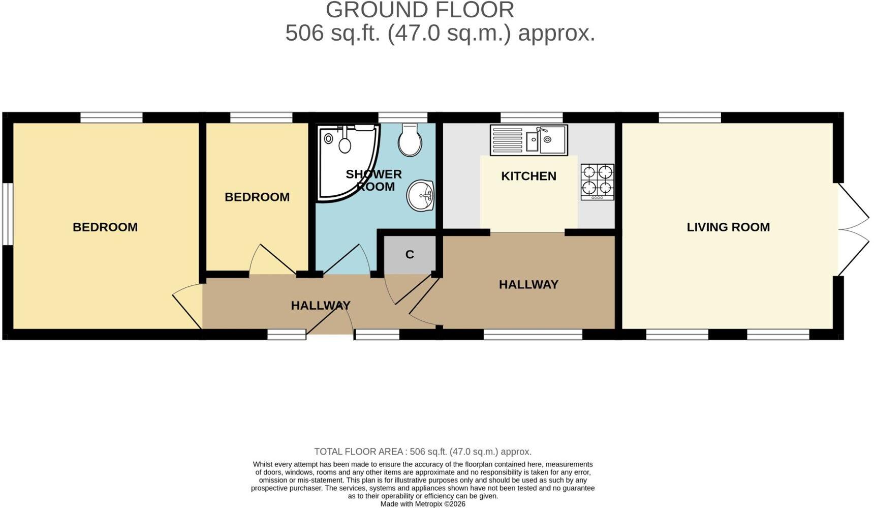 Trenance Caravan Park, Newquay floorplan
