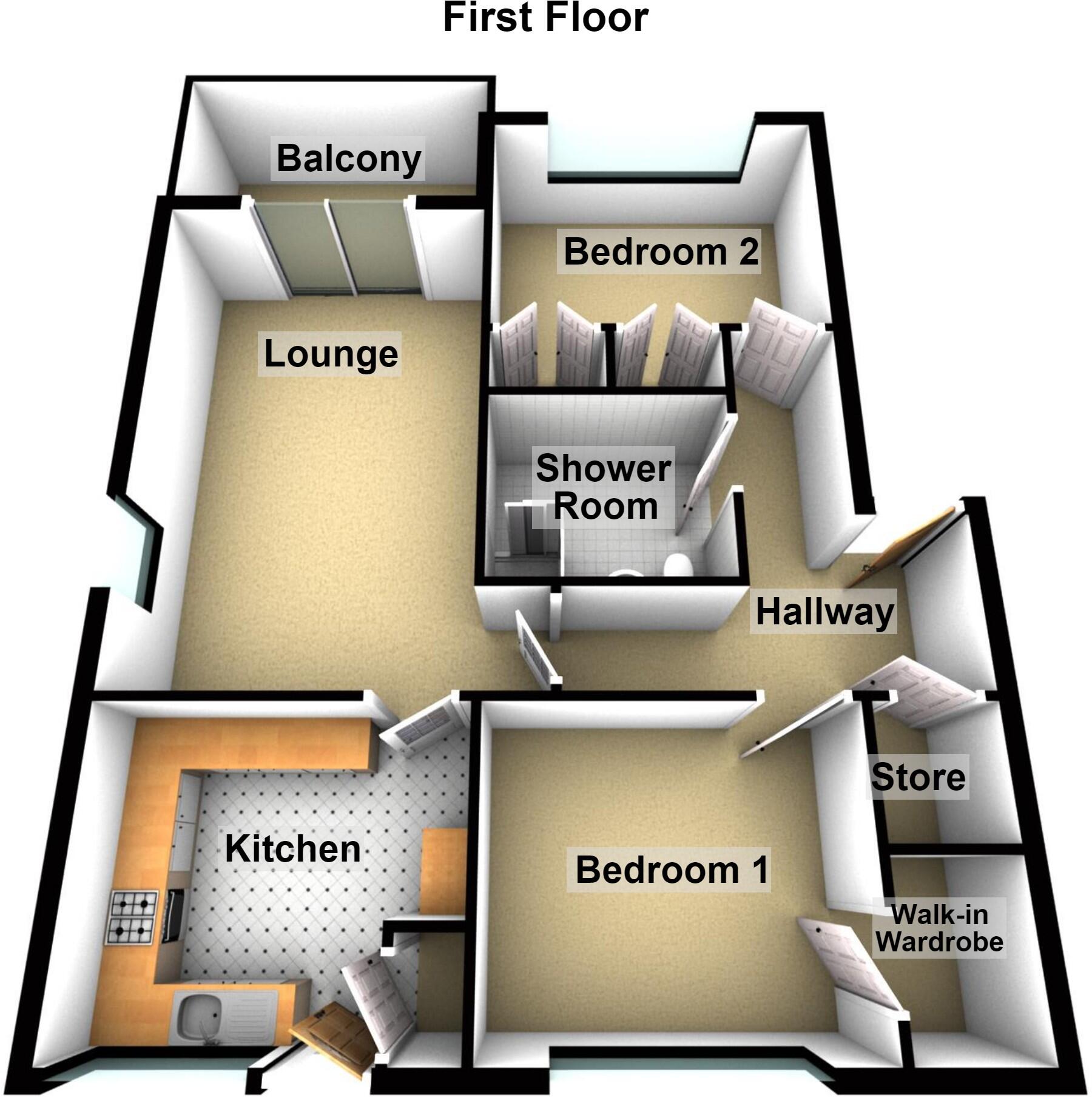 Queens Court, Perth floorplan