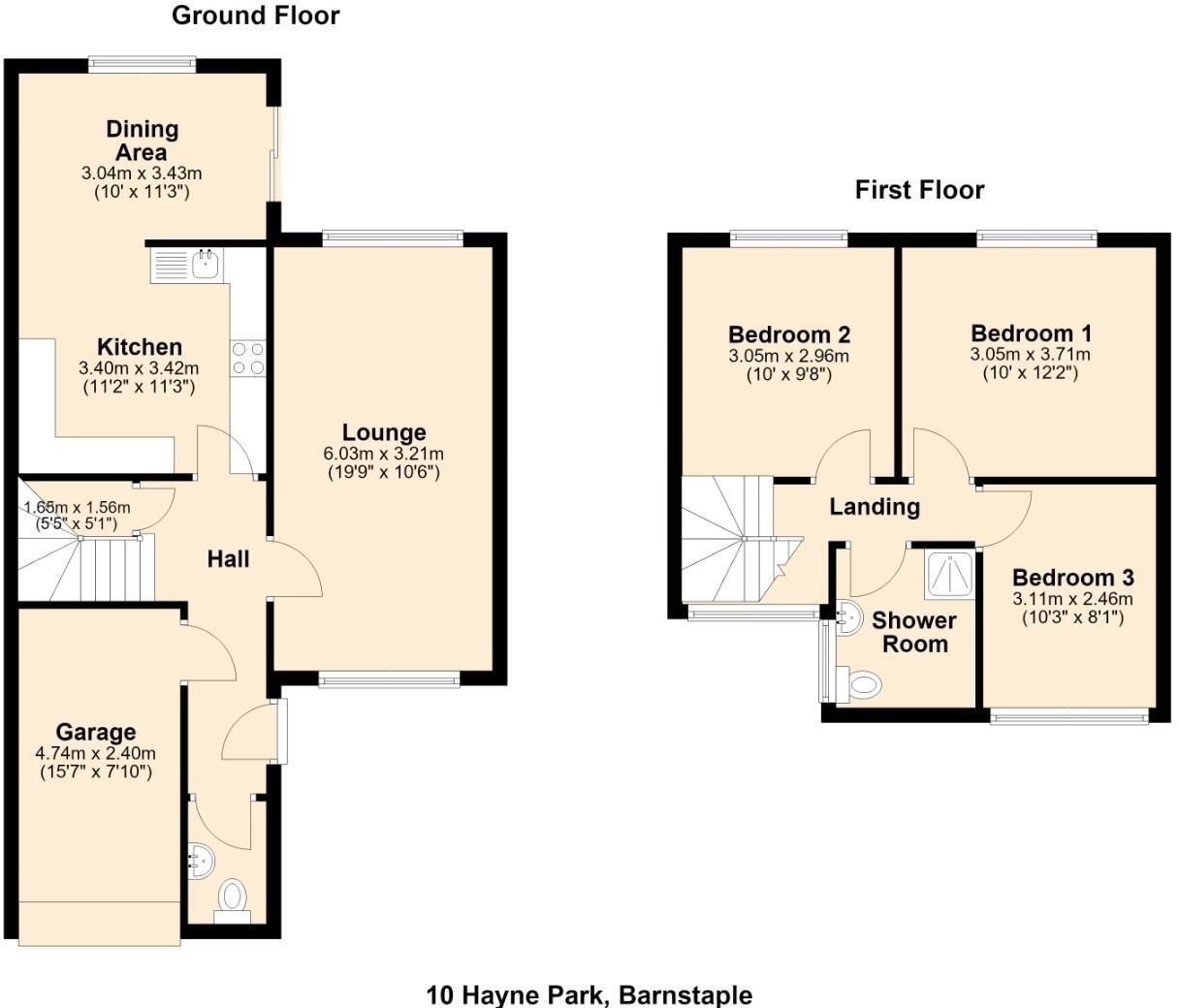 Hayne Park, Barnstaple floorplan