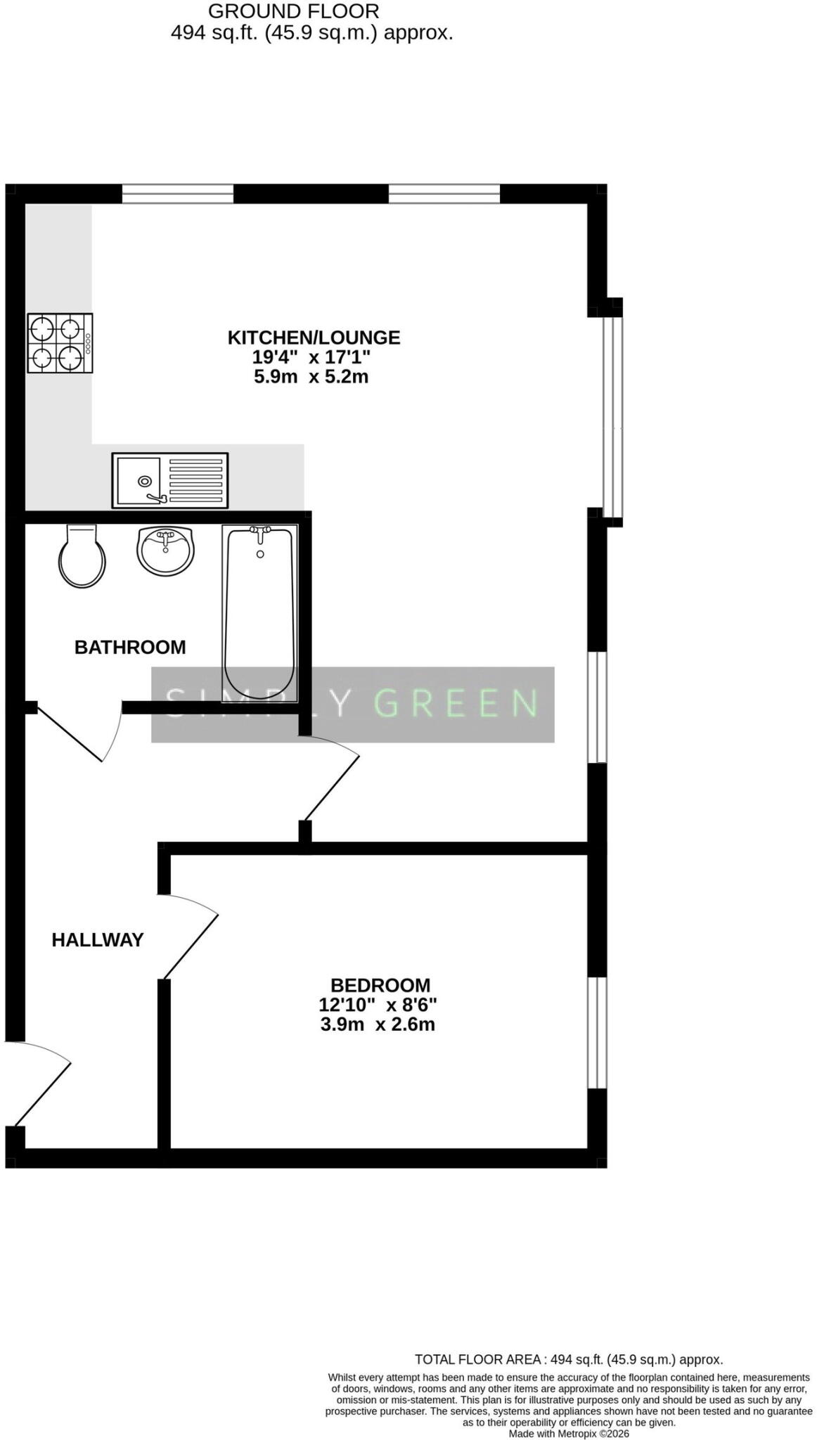 Betony Drive, Newton Abbot, Devon, TQ12 1UA floorplan