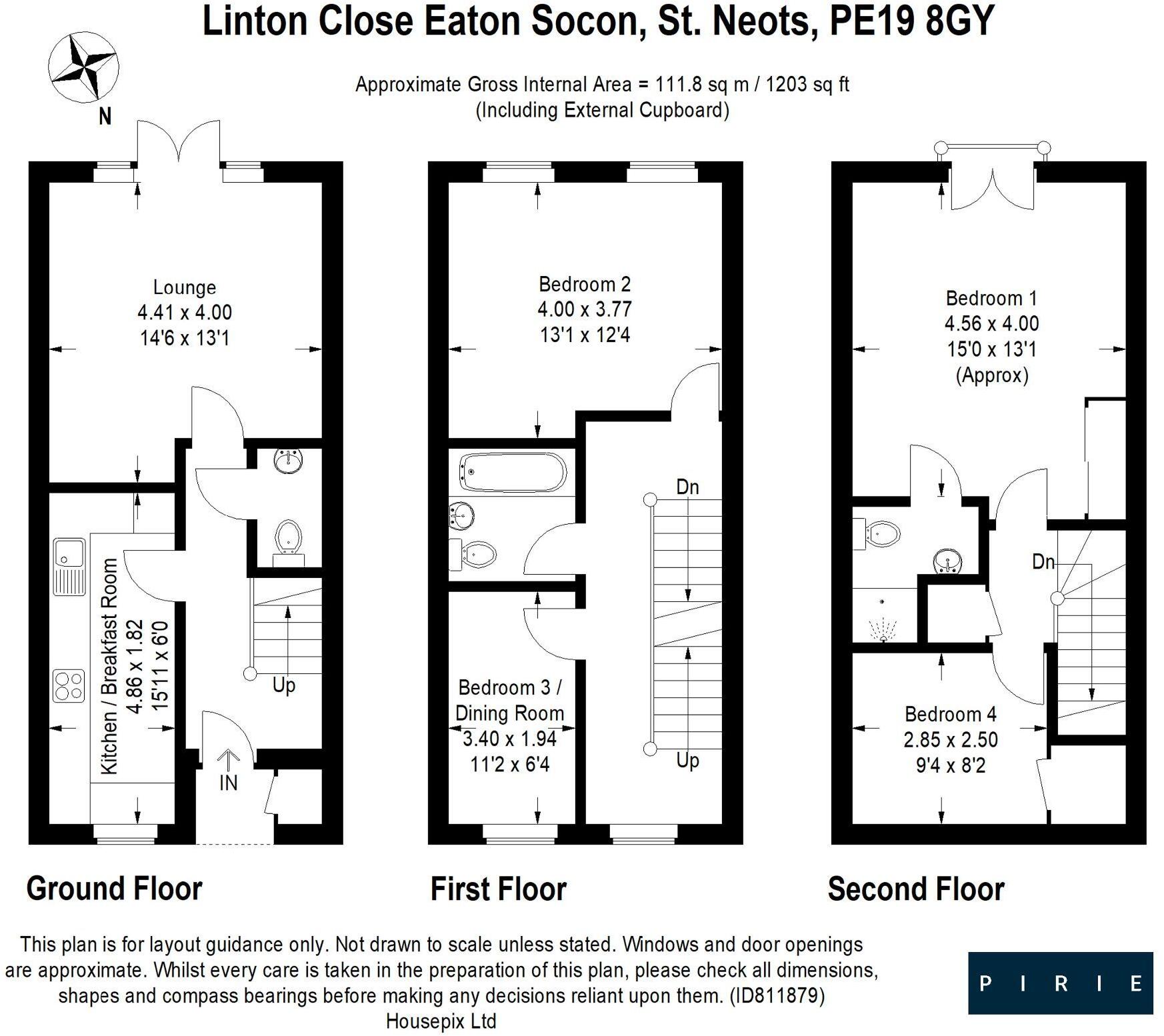Linton Close, Eaton Socon, St. Neots floorplan