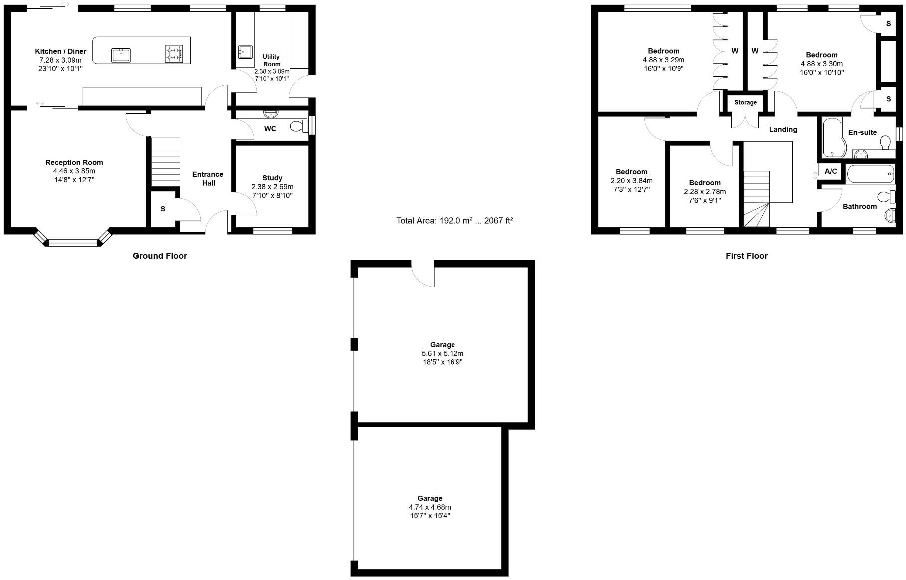 Shackleton Drive Daventry Northamptonshire floorplan