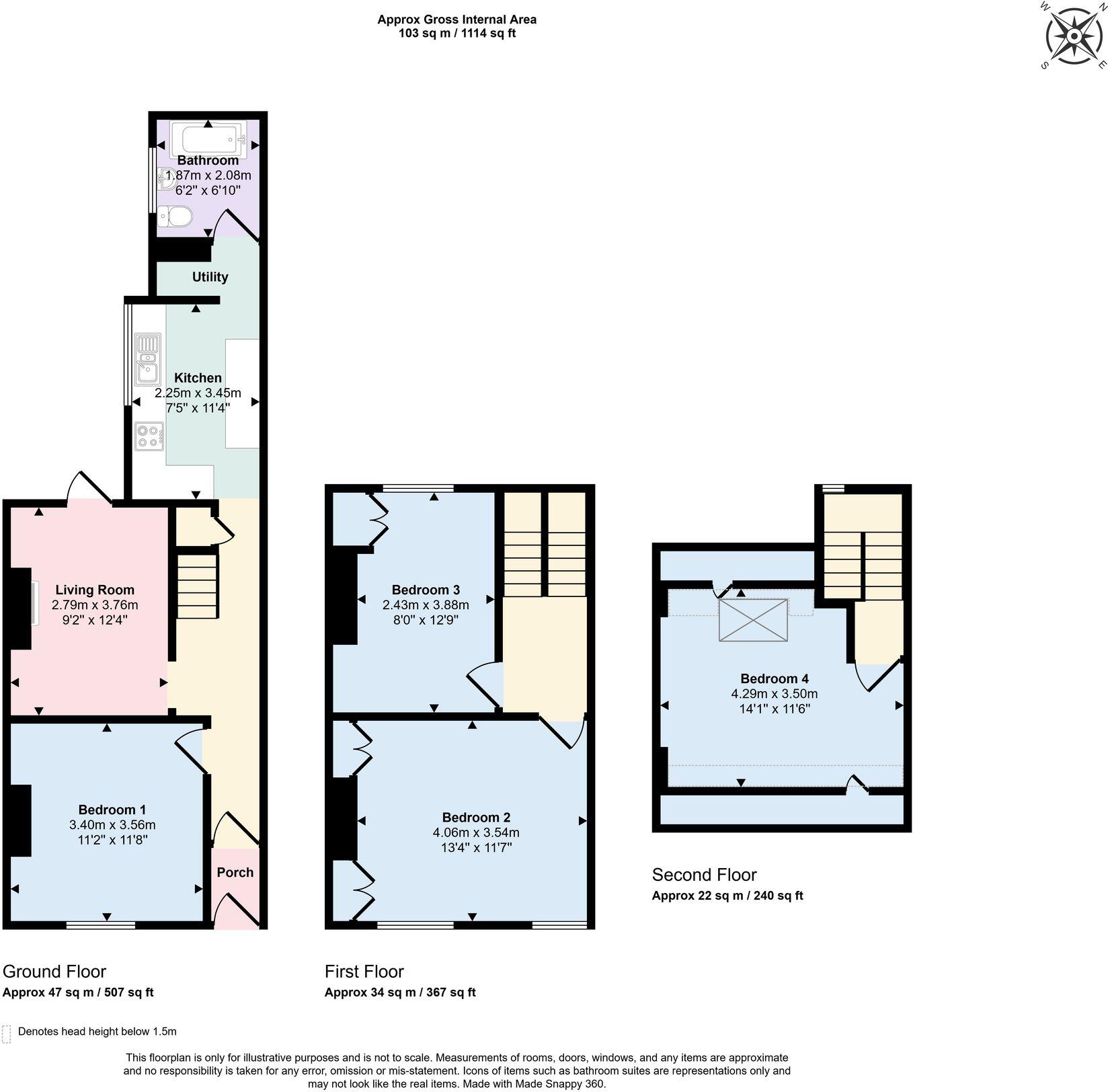 Clifton Road, Exeter, EX1 floorplan