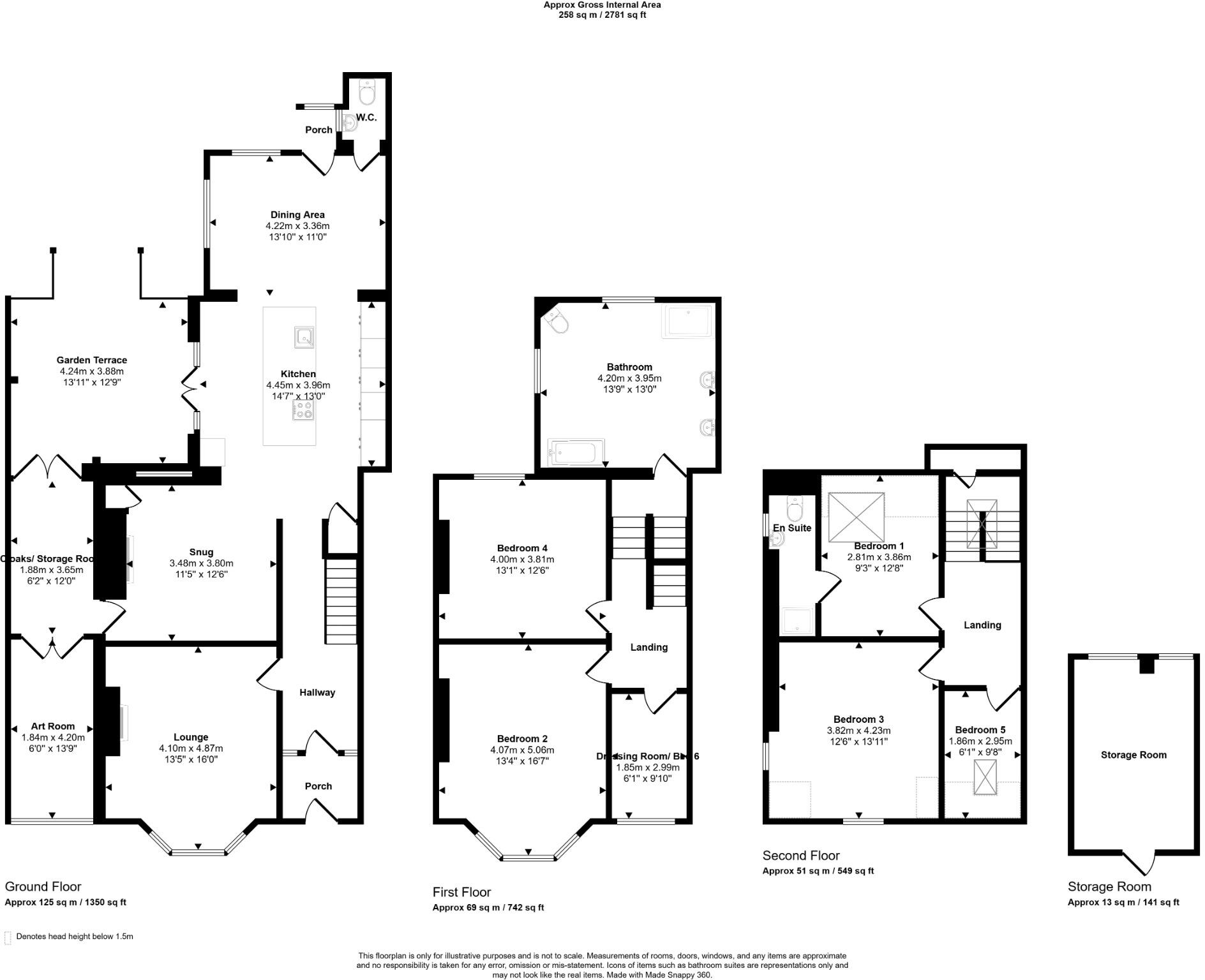 8 Conwy Street, Rhyl, Denbighshire, LL18 3ET floorplan