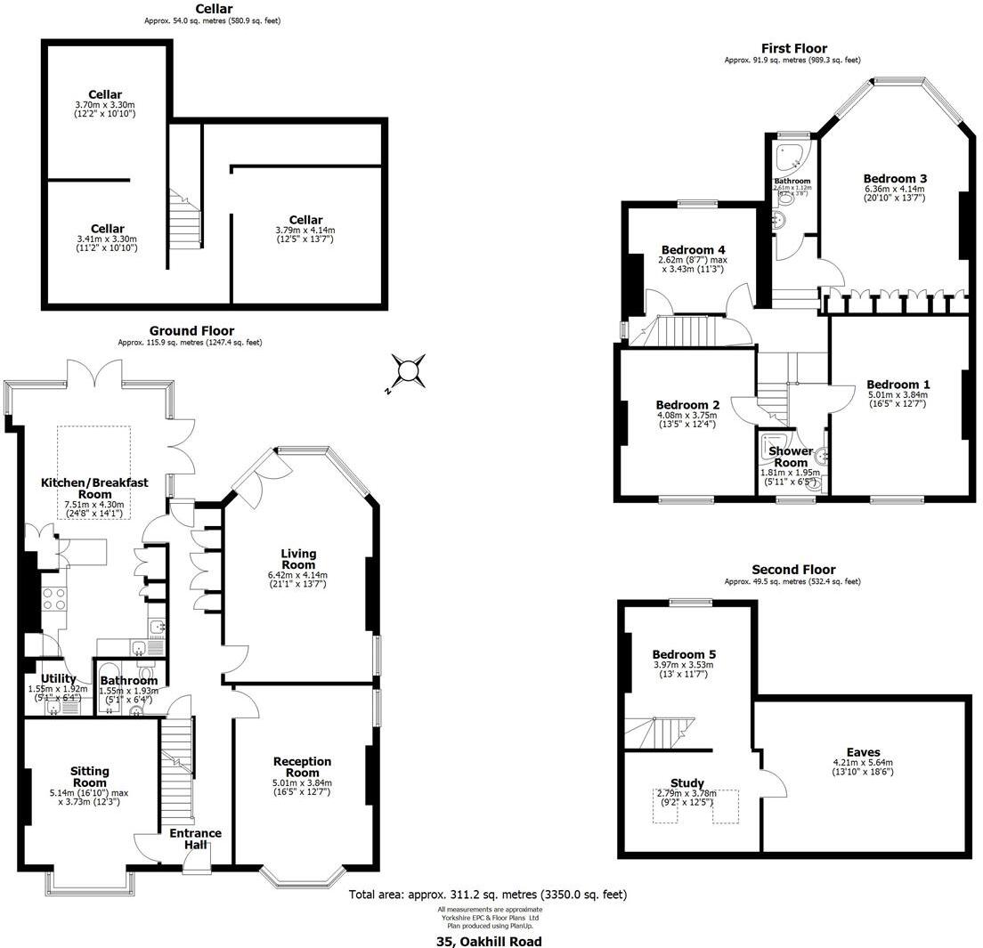 35 Oakhill Road, Nether Edge Village, S7 1SJ floorplan