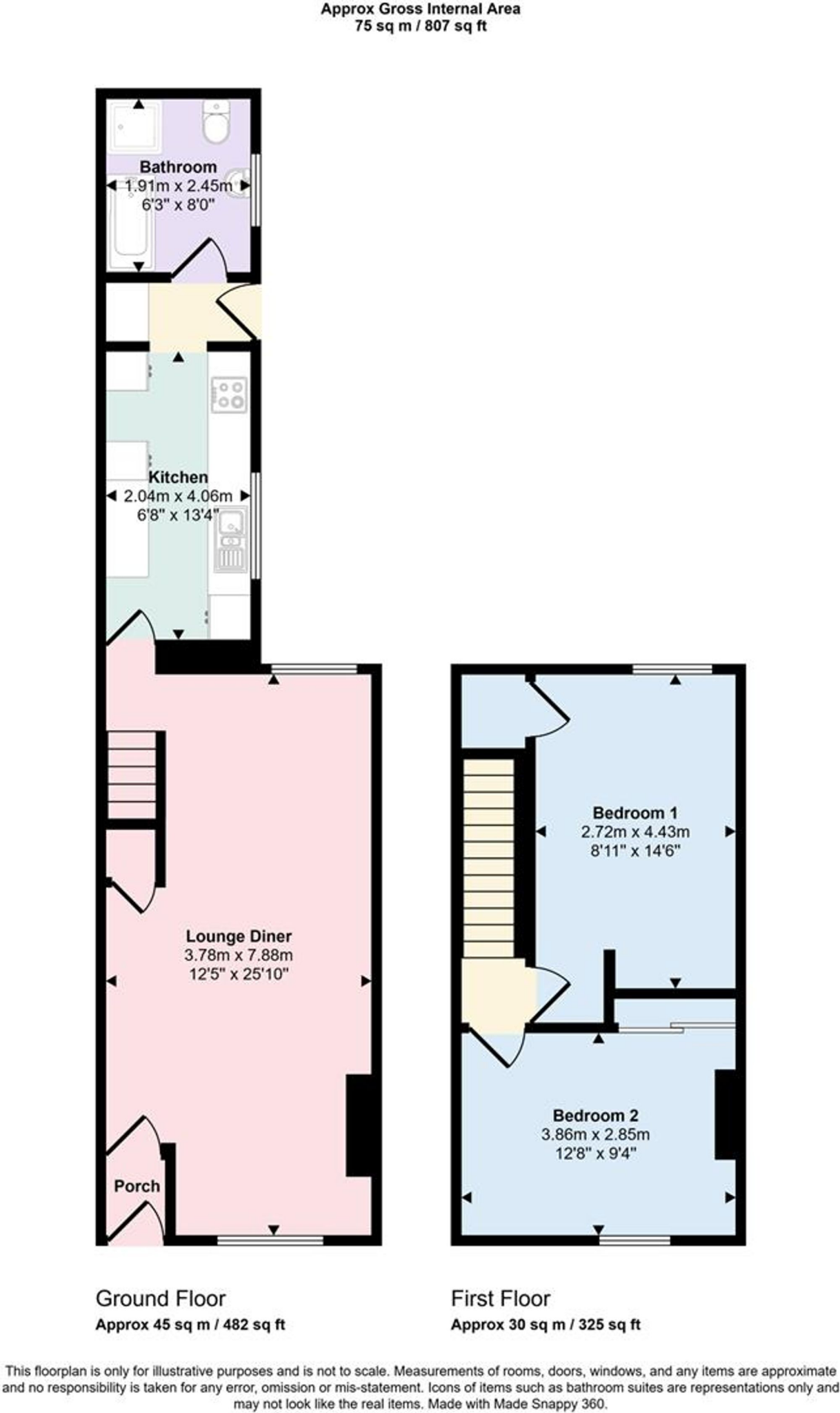 Pearson Street, Workington, CA14 floorplan