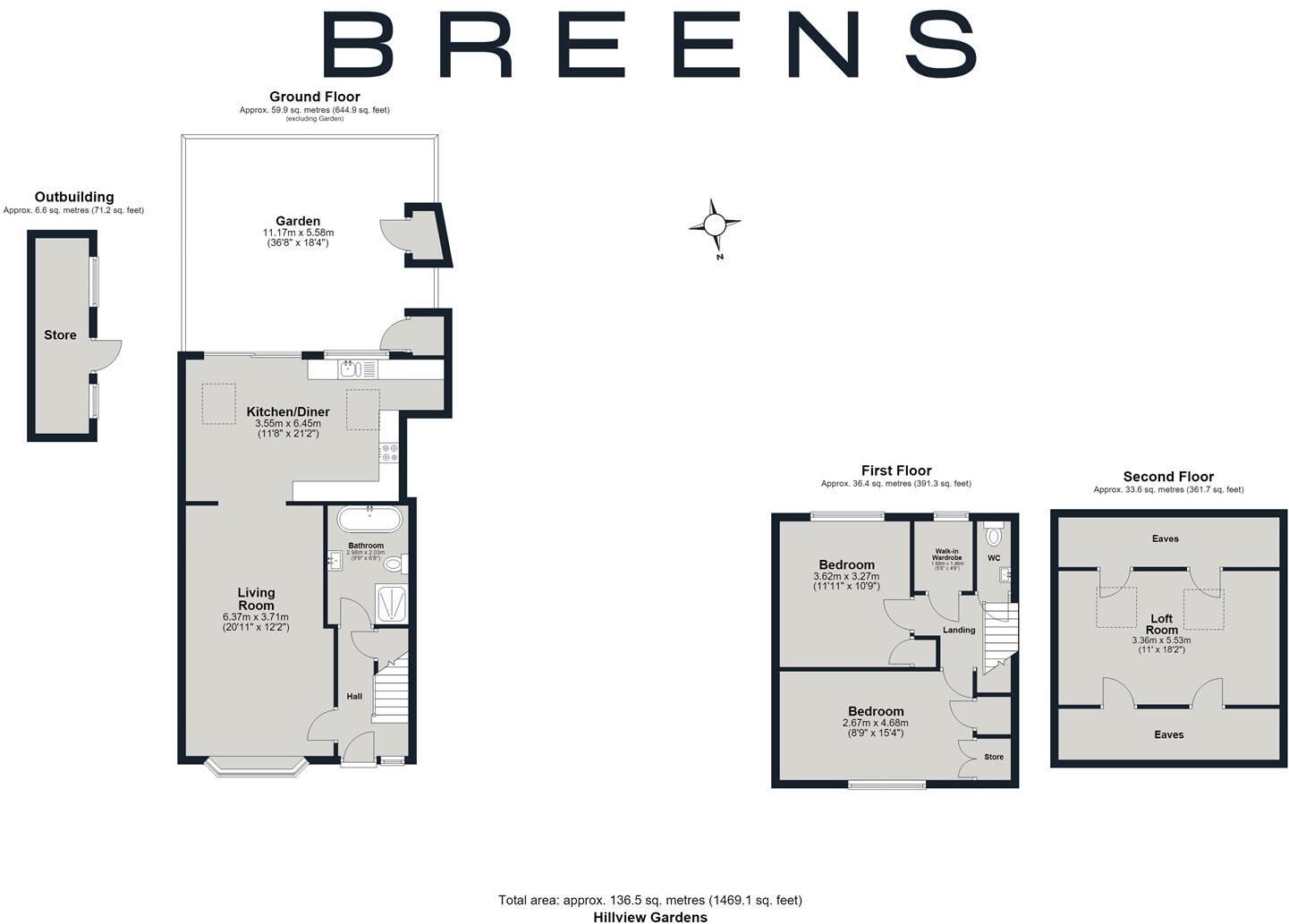 Hillview Gardens, Cheshunt, Waltham Cross floorplan