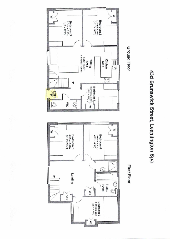 43, Brunswick Street, Leamington Spa floorplan