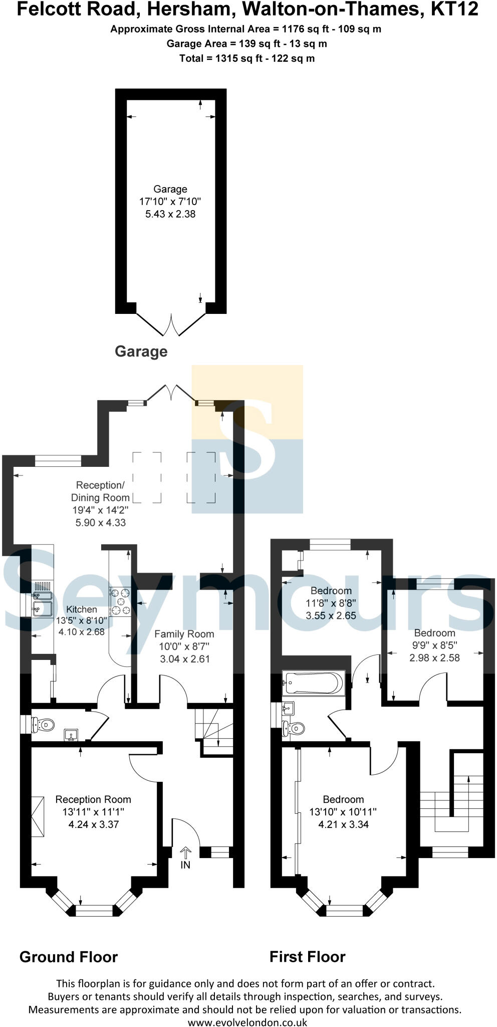 Felcott Road, Hersham, Walton-on-Thames, Surrey, KT12 floorplan