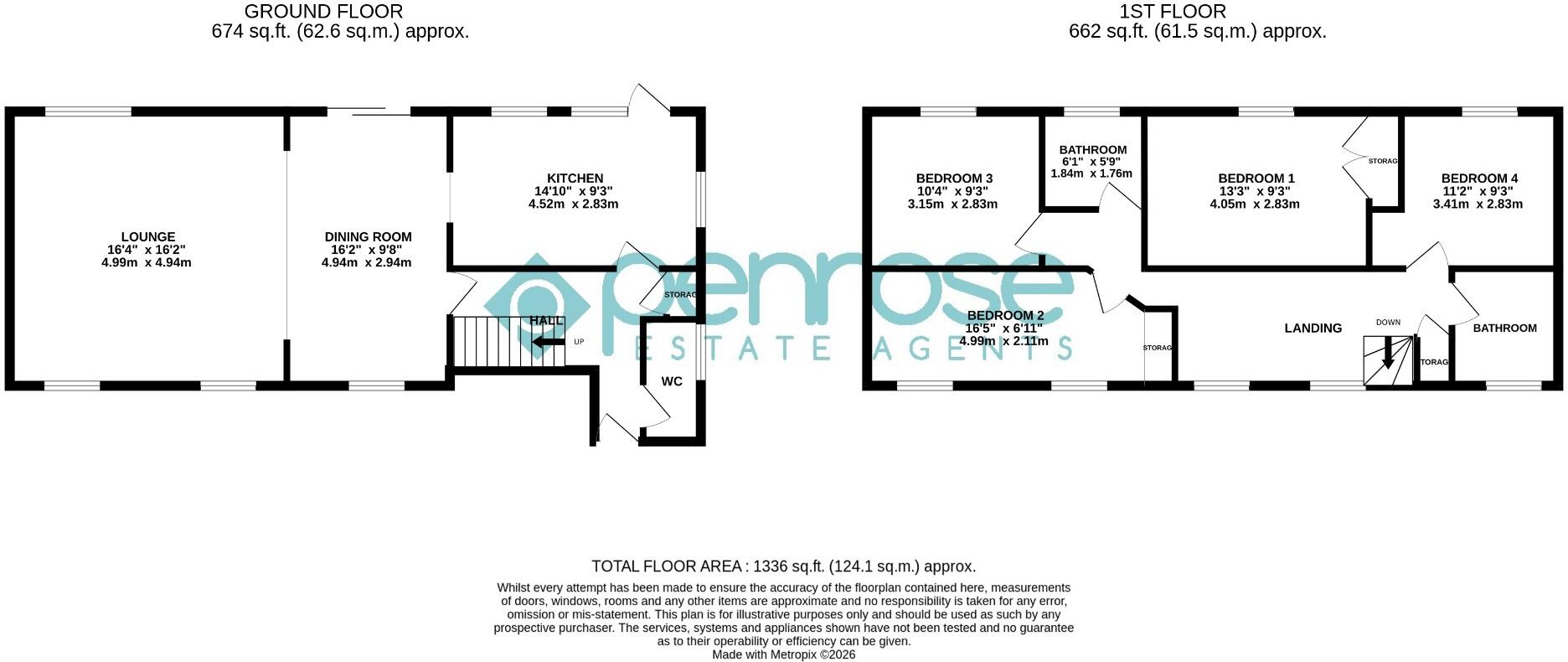 Bellerby Rise, Luton, Bedfordshire, LU4 9DU floorplan