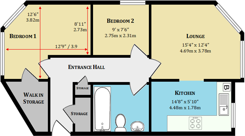 Howerd Court, Rumbridge Street, SO40 floorplan