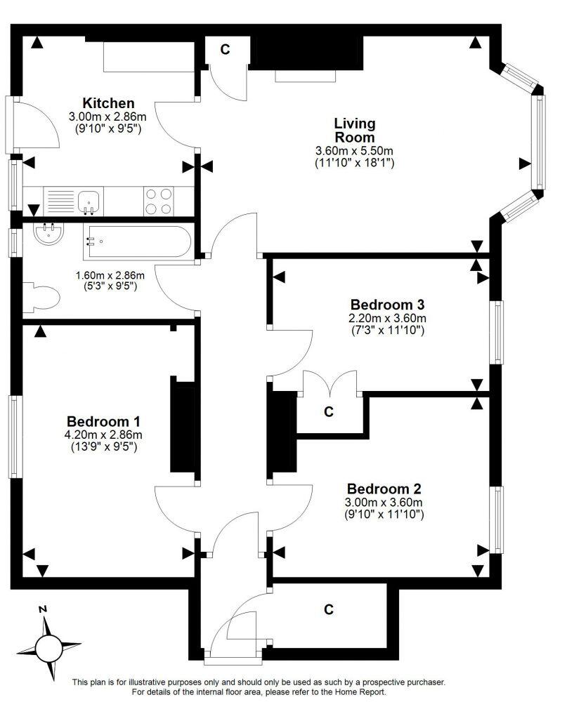 13 Allan Terrace, Dalkeith, EH22 1EN floorplan