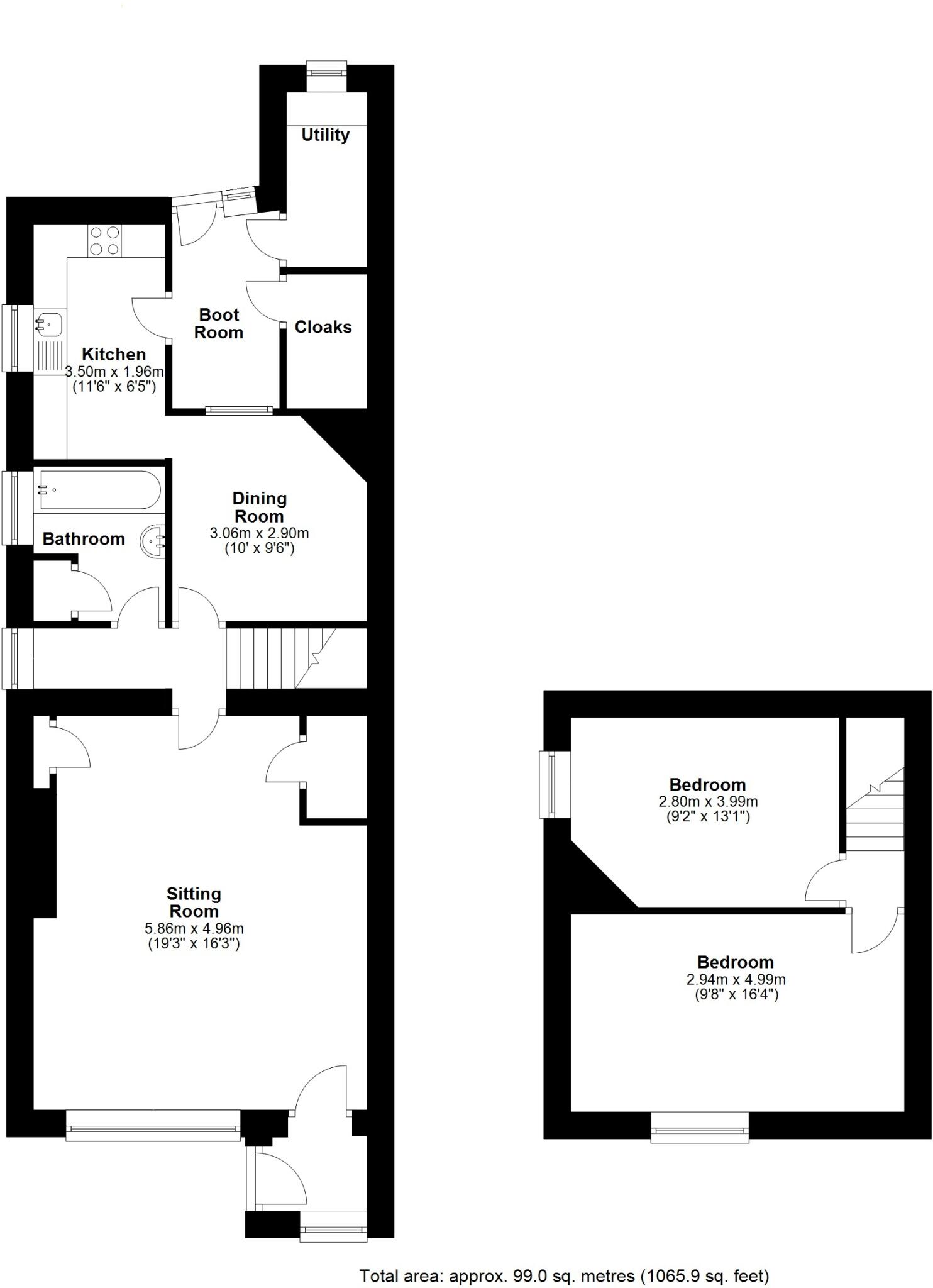 Twin Trees, Bothal, Northumberland, NE61 floorplan
