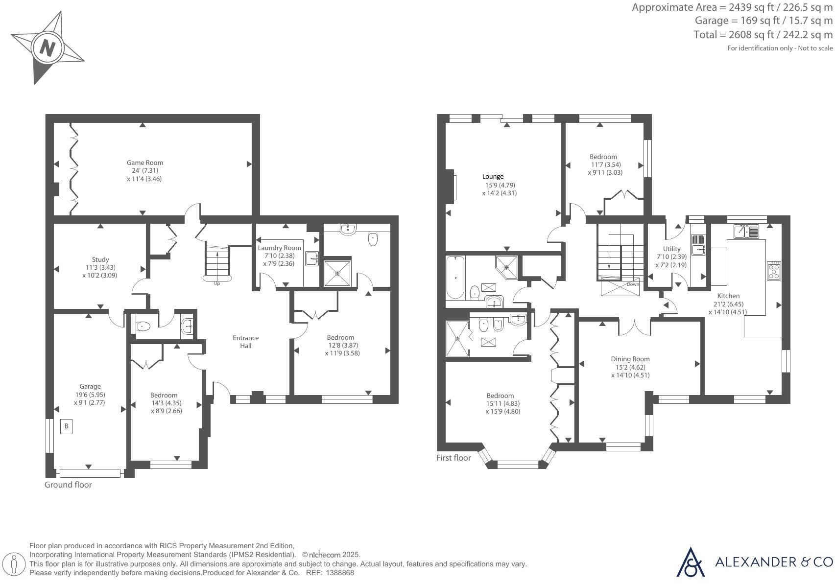 West Hill, Dunstable, Bedfordshire floorplan