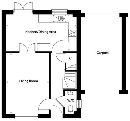 Off The Street
Suffolk
IP12 2QW floorplan