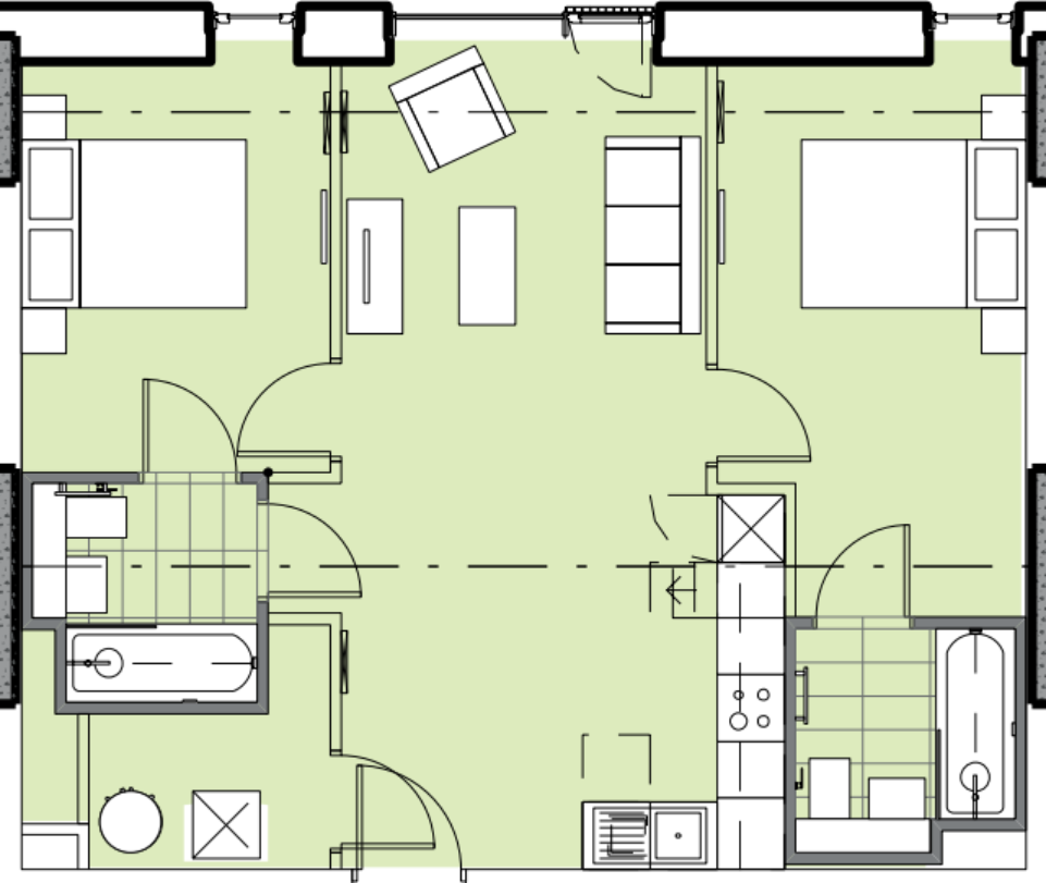 Oxygen Tower, Store Street, Manchester floorplan
