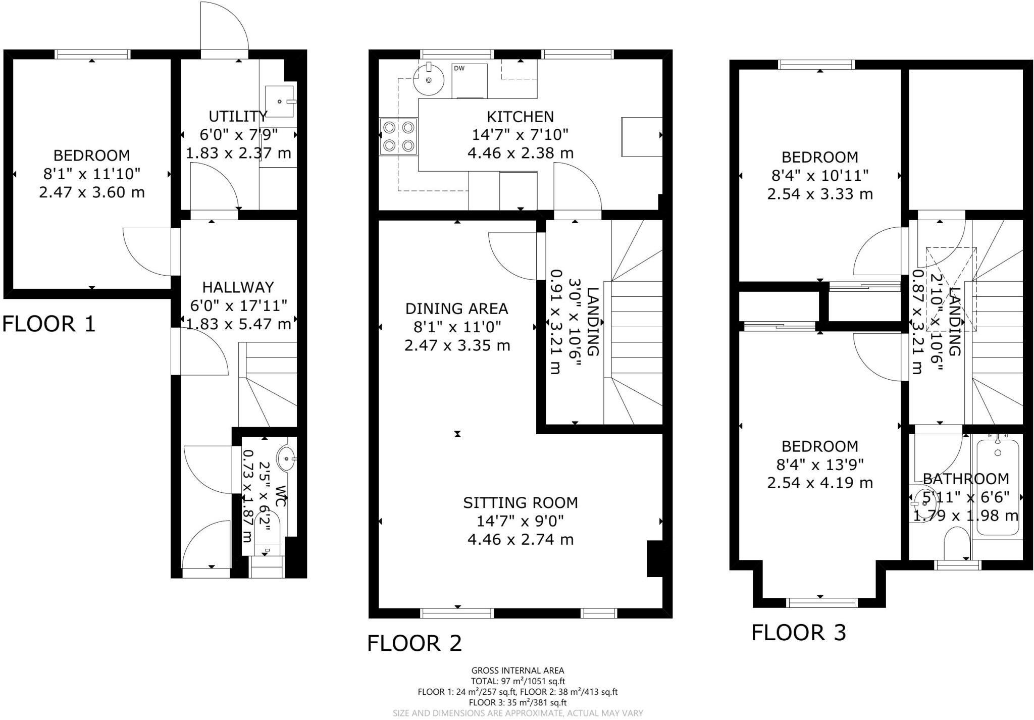 Vernon Road, Uckfield, East Sussex, TN22 floorplan